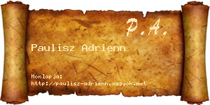 Paulisz Adrienn névjegykártya